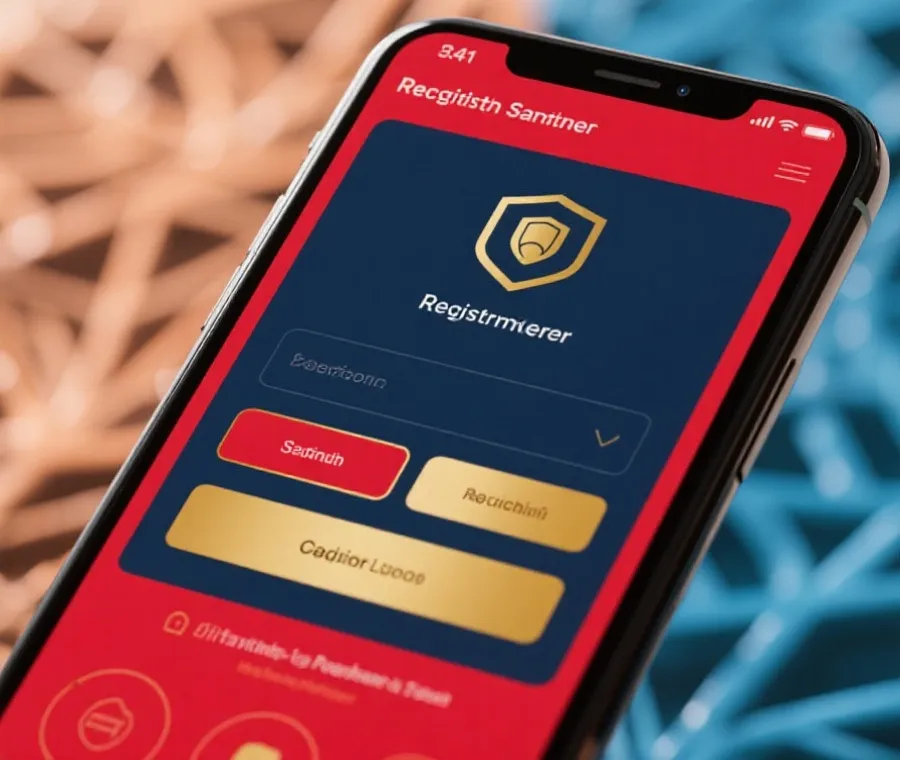 澳洲幸运5官方注册登录界面示意图
